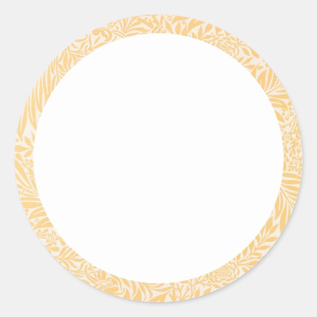 Etiqueta floral blanca y amarilla (Anverso)