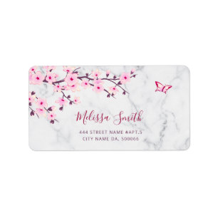 Etiqueta Floral Cherry Blossoms