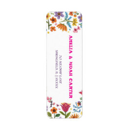 Etiqueta Floral Colorful Easter BRUNCH & HUNT