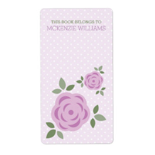 Etiqueta Floral de lavanda dulce