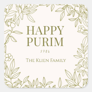Etiqueta Floral de Purim