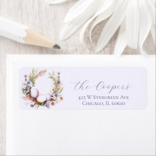 Etiqueta Floral Easter Eggs Wreath