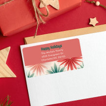 Floral Festivo Retro Vintage Estacional Navideño