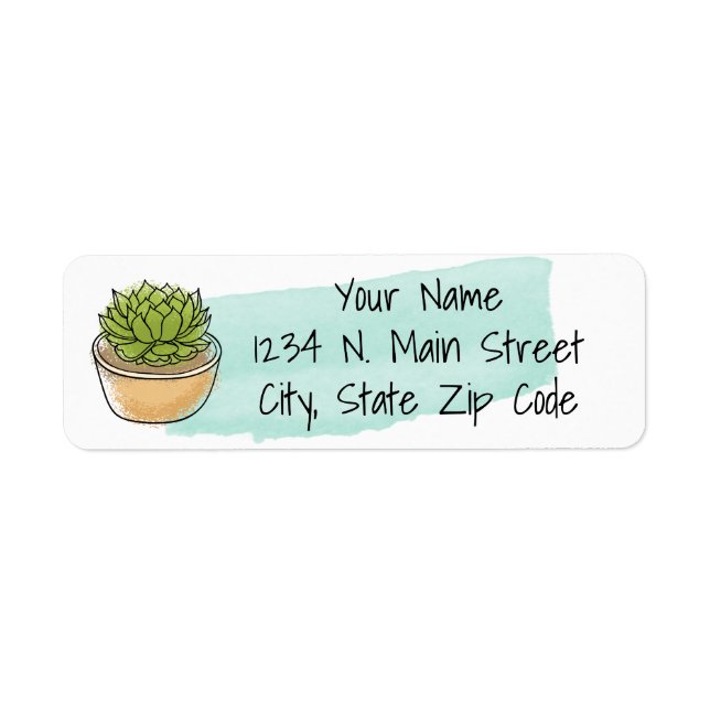 Etiqueta Floral Flair del Suroeste (Frente)