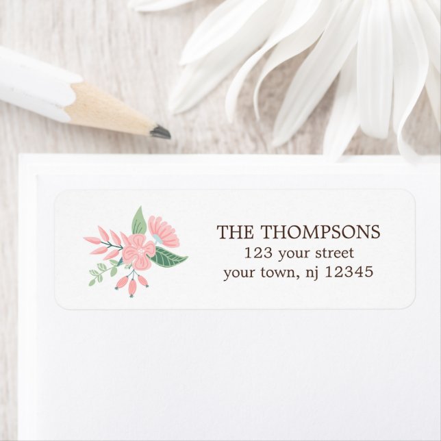 Etiqueta Floral moderna (In situ)