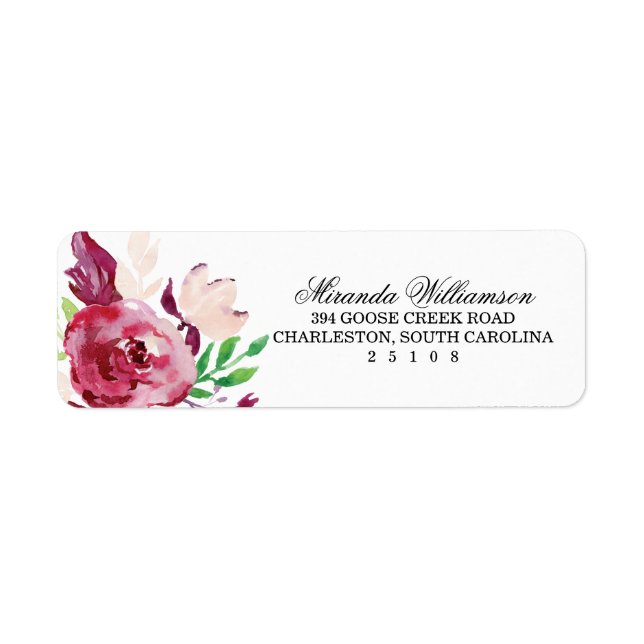 Etiqueta Florales de primavera (Frente)