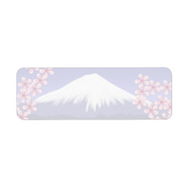 Etiqueta Florecimiento del monte Fuji y Sakura