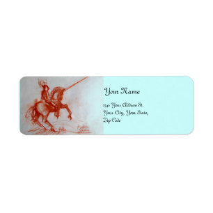 ETIQUETA FLORENTINE KNIGHT EN HORSEBACK