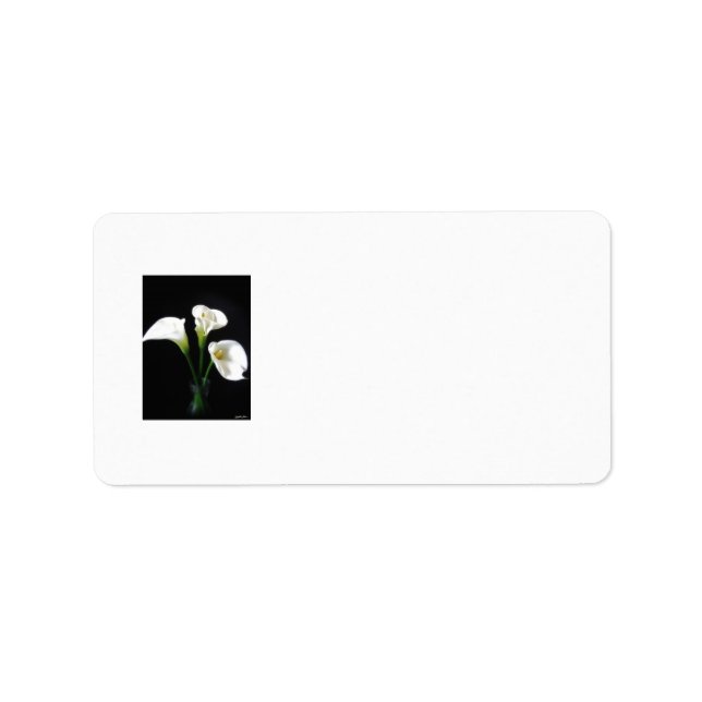 Etiqueta Flores Calla Lily 10 (Frente)