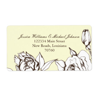 Etiqueta Flores de época