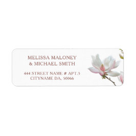 Etiqueta Flores de Magnolia de Bellas Artes |  Boda