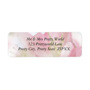 Etiqueta Flores de manzana de primavera brillante