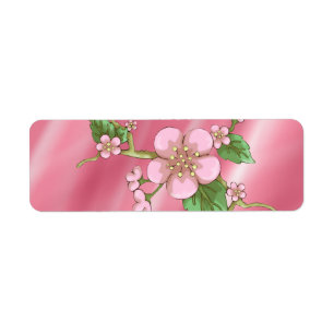 Etiqueta Flores de Sakura