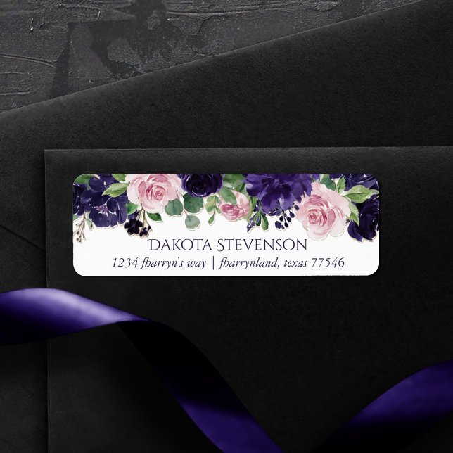 Etiqueta Flores | Dirección Garland púrpura y rosa (Subido por el creador)