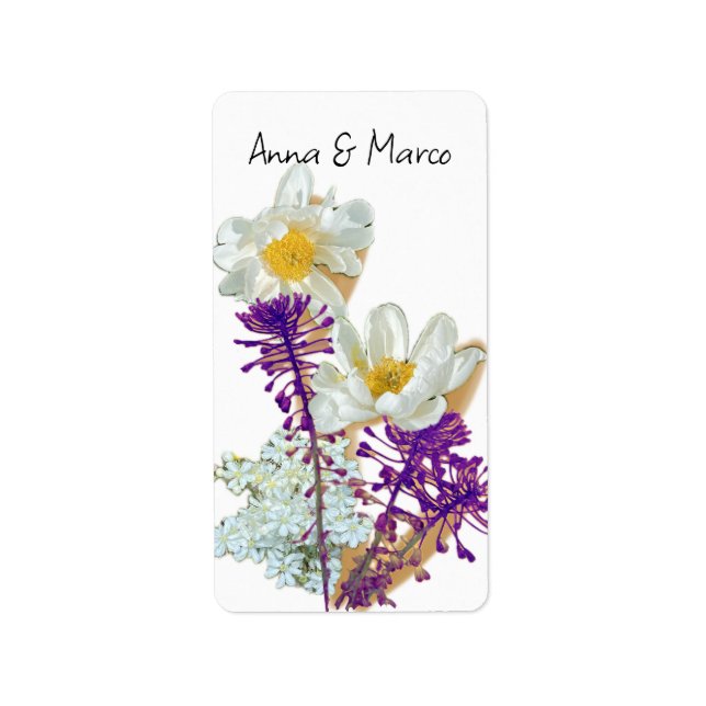 Etiqueta Flores forestales (Frente)