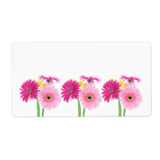 Etiqueta Flores Gerbera Daisy Piink