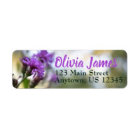 Flores púrpuras personalizadas naturaleza de jardí