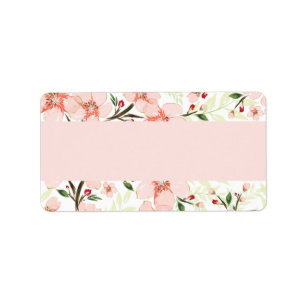 Etiqueta Flores rosadas