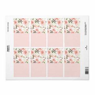 Etiqueta Flores rosadas