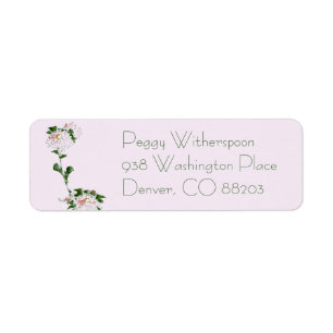 Etiqueta Flores rosas, Bella Artes japonés de Hokusai