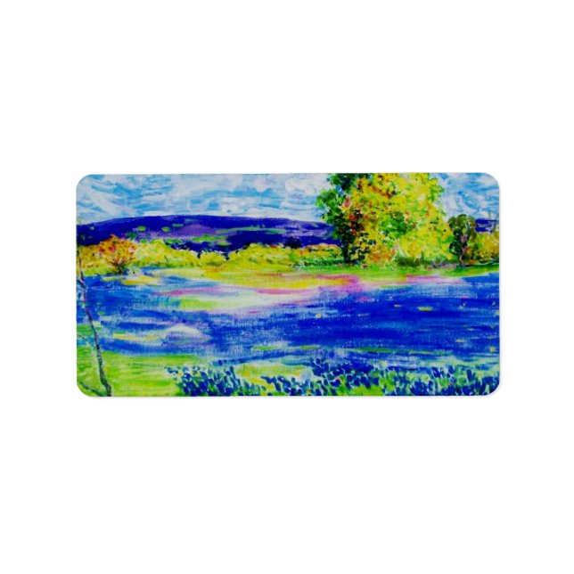 Etiqueta Flores silvestres de Bluebonnet (Frente)