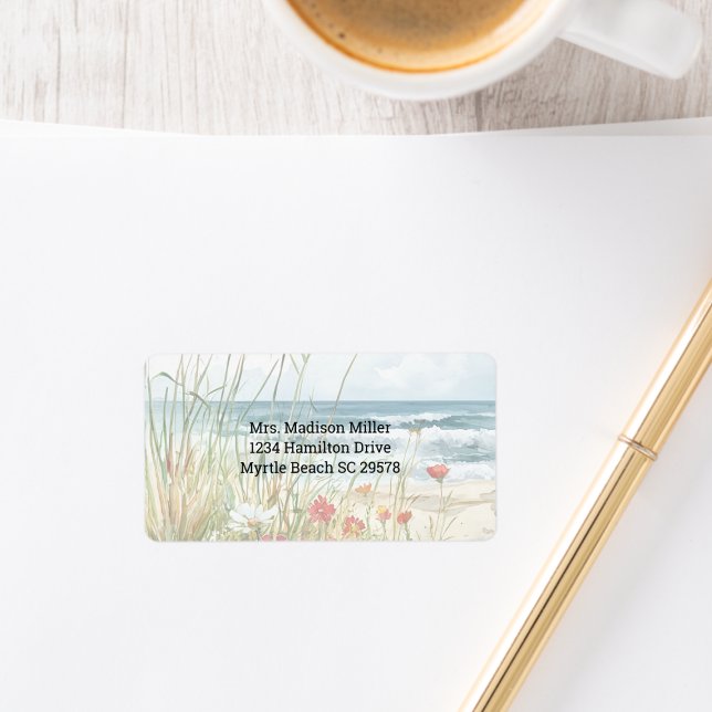 Etiqueta Flores silvestres en la playa (Subido por el creador)