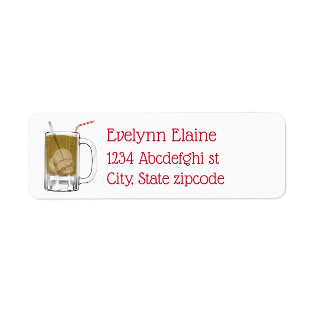 Etiqueta Flota de cerveza raíz (Frente)