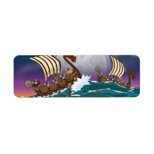 Etiqueta Flota de la invasión de personalizado Viking