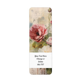 Etiqueta Flower Garden 404b Rosa Buds