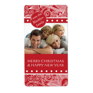 Etiqueta Flower Jungle Season's Greetings Products