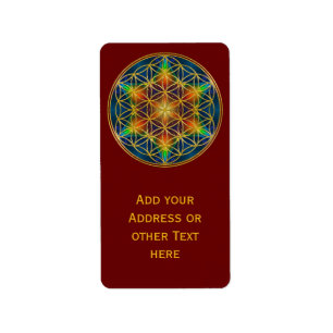 Etiqueta FLOWER OF LIFE - Fractal Blossom 1