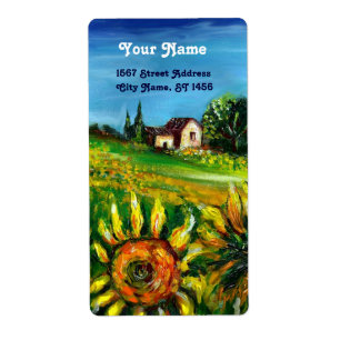 ETIQUETA FLUJOS Y CAMPO EN LA TOSCANA