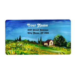 ETIQUETA FLUJOS Y CAMPO EN LA TOSCANA