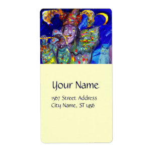 Etiqueta FLUTISTA EN AZUL / Noche de Carnaval veneciana