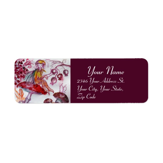 Etiqueta FOLETA MÁGICA DE HABITACIONES Fantasía Púrpura Bla (Frente)