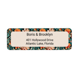 Etiqueta Foliage botánico de invierno