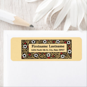 Etiqueta Foliage floral de fresa