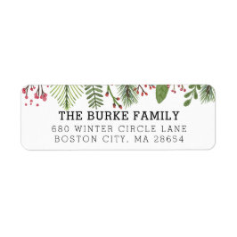 Etiqueta Follaje de Verdor Invernal