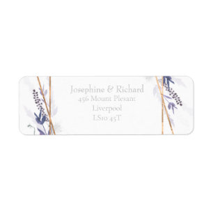 Etiqueta Follaje rústico, dirección de retorno de verano