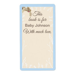 Etiqueta Folleto de Baby Shower "Sea Turtle Blue" (Azul de