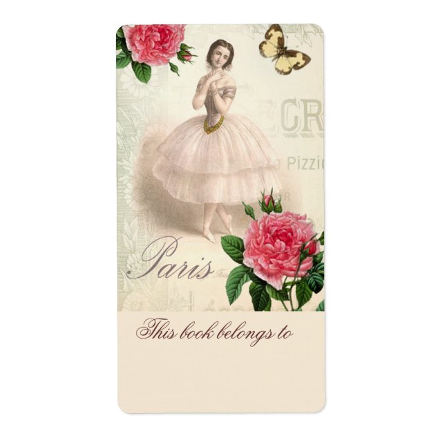 Etiqueta Folleto de Ballerina Parisino (Frente)