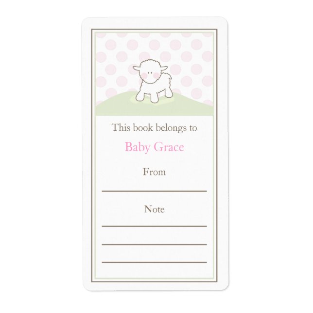 Etiqueta Folleto de cordero pequeño (Frente)