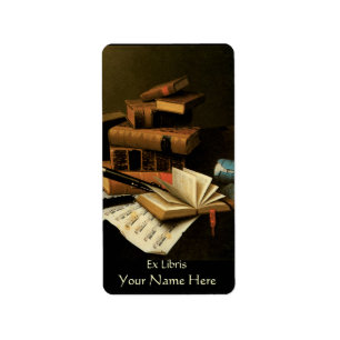 Etiqueta Folleto de música y libros