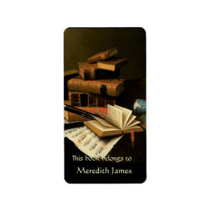 Etiqueta Folleto de música y libros