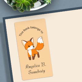 Etiqueta Folleto de Pequeño Fox