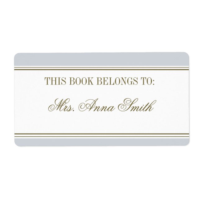 Etiqueta Folleto franco franja simple (Frente)