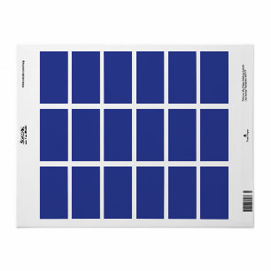 Etiqueta Fondo azul profundo sólido   Diseño Minimalista en