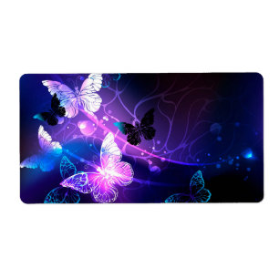 Etiqueta Fondo con mariposas nocturnas