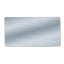 Etiqueta Fondo de aspecto plateado cepillado