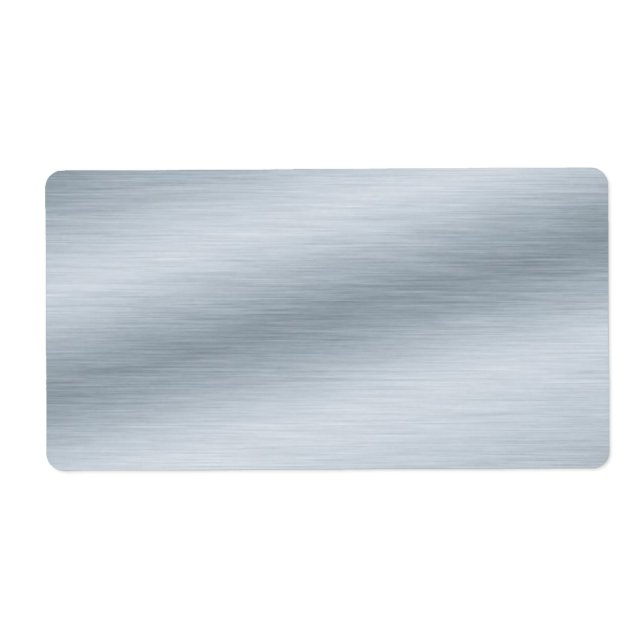 Etiqueta Fondo de aspecto plateado cepillado (Frente)